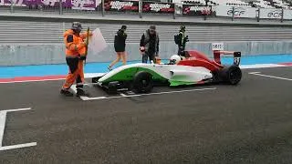 Thumbnail: Sarène Ziffel arriving on the starting grid at Magny-Cours 2024.