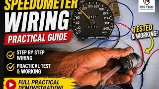Thumbnail: How to Wire a Speedometer (Step by Step) | Practical Demo & Testing