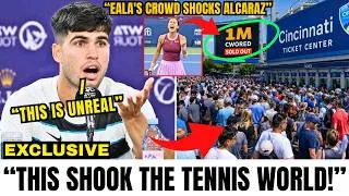 Thumbnail: UNBELIEVABLE! Alex Eala's Crowd Stuns Carlos Alcaraz As Cincinnati Ticket Center Gets Flooded!