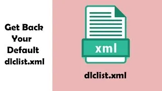 Thumbnail: How to get back your deleted dlclist.xml for gta 5..