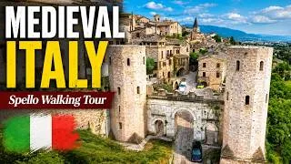 Thumbnail: Spello, Italy 🇮🇹 4K Walking Tour — Umbria's Hidden Flower Town | 60fps with Captions