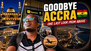 Thumbnail: Accra at Night From a Plane Window is Something Else 🌙 | Mosque, Jubilee House & Flying Out of Ghana