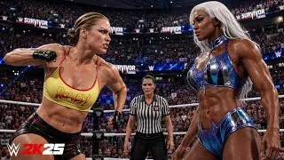 Thumbnail: Ronda Rousey vs Jade Cargill — Power Meets The Rowdy One! 😱🔥 | WWE 2K25