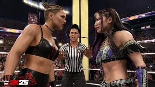 Thumbnail: Kairi Sane vs Ronda Rousey — The Pirate Princess Meets The Rowdy One! | WWE 2K25