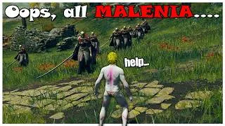 Thumbnail: Elden Ring but Everything is MALENIA...