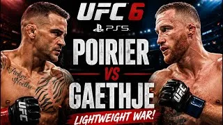 Thumbnail: Dustin Poirier vs Justin Gaethje | EPIC Lightweight WAR 🔥 | UFC 6 PS5 Full Fight Gameplay #ufc #fyp 