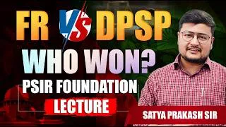 Thumbnail: Fundamental Rights vs DPSP Explained | Landmark Case Laws & Constitutional Amendments | PSIR UPSC