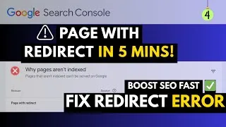 Thumbnail: Fix Page with Redirect & Redirect Error in Just 5 Minutes | Boost Your SEO FAST!