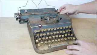 Thumbnail: RESTORATION antique TYPEWRITER  from 1947. Amazing Restoration of a RUSTY typewriter.