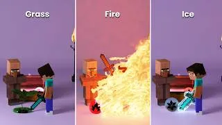 Thumbnail: Energy Ball vs Steve & Villager | 3D Physics Simulation | Part 1