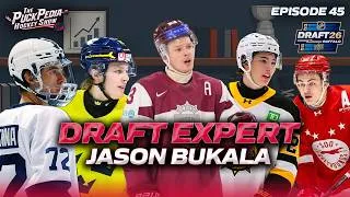 Thumbnail: The 2026 Draft Sleeper Nobody Is Talking About ft. Jason Bukala | The PuckPedia Hockey Show Ep. 45
