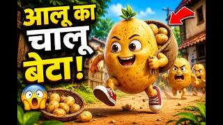 Thumbnail: 🤣 आलू का चालू बेटा और उसकी मस्ती 🥔 | Funny AI Animation Story | #longvideo