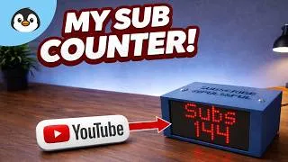 Thumbnail: I Built My Own Subscriber Counter 🤯 (3D Print + PCB) | Project #7