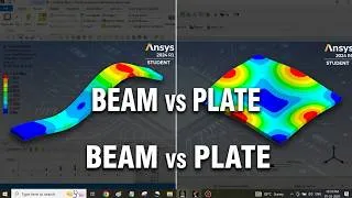 Thumbnail: Modal Analysis of Beam and Plate in Ansys