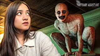 Thumbnail: I Tried This Scary Horror Game *MORTUARY ASSISTANT* ended giving up!! 