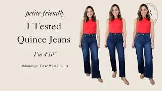 Thumbnail: I Tested Quince Jeans: Shrinkage, Fit & Wear Results