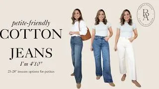 Thumbnail: Petite Cotton Jeans Review: Madewell Perfect Vintage & Aritzia Farrah