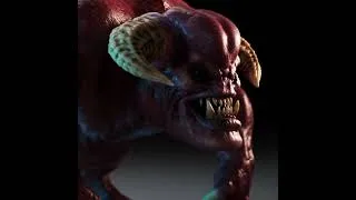 Thumbnail: DOOM - Pinky Re-Boot! #DOOM #3DArt #RetroGaming #CharacterDesign  #creature #monster #zbrush