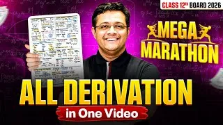 Thumbnail: Complete Physics Derivations | One Lecture Mega Revision (Boards 2026) | Puneet Physics