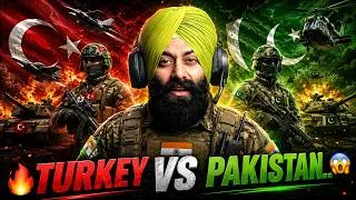 Thumbnail: Indian Reaction on Pakistan vs Türkiye Military Power Comparison 2026 | PRTV ft. Sanmeet Singh