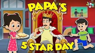 Thumbnail: Papa Ko Mila 5 Star Treatment | Father's Day Special | Hindi Kahani | Cartoon | PunToon kids Hindi