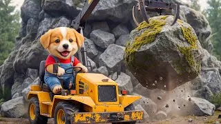 Thumbnail: 😱🐶 Baby Puppy Saves His Friends from a Collapsing Treasure Cave 💎⛏️ Puppy’s Bravest Moment