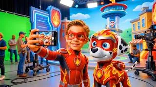Thumbnail: Learn Creativity & Social Skills - Pups Studio Magic Song - Kids Take Selfies with Cartoon Puppies