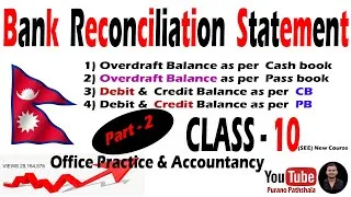 Thumbnail: Bank Reconciliation Statement || BRS || Class 10 || Overdraft balance || SEE || 2081 Syllabus New