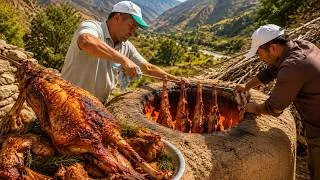 Thumbnail: No LUXURY, No COMFORT!  I Traveled 800 KM Just to Eat THIS in 60°C Heat | Uzbekistan