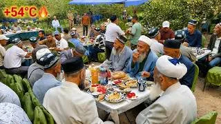 Thumbnail: EXCLUSIVE! Uzbek Village "NAHOR OSH" Ceremony for 90-Year-Old Fathers in 52°C Heat