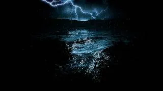 Thumbnail: Ocean Rainstorm and Thunder Sounds While I Hide in a Cave | Dimmed Screen Sleep - My Save Space!
