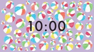 Thumbnail: 10 Minute Summer Beachball Timer | Calm Visual Countdown for Kids & Classrooms