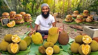 Thumbnail: Authentic Rural Cooking 🍔😋 Making Delicious Jackfruit Burgers from Scratch