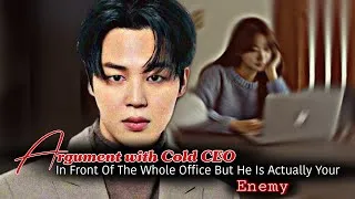 Thumbnail: Argument With Cold CEO In Front Of The Whole Office But He's Actually Your Enemy | Jimin ff