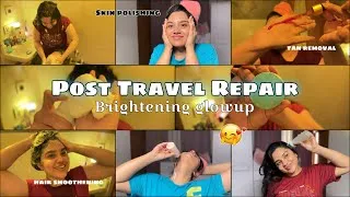 Thumbnail: Post Travel Skin Repair ✨ Tan-Removal, Hair Treatment, Glow Glow 🥰 PurPleKohLMegha