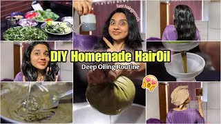 Thumbnail: DIY Homemade Hair Oil 😱 for Fast Hair Growth ~ Deep Oiling Routine ✨ PurPleKohLMegha