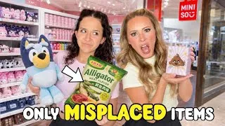 Thumbnail: WE BOUGHT EVERY MISPLACED ITEM AT MINISO 🛒😱 #shopping #challenge #miniso #toys #makeup #trending 