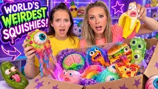 Thumbnail: We bought the worlds WEIRDEST SQUISHIES 🫣.. #satisfying #squishy #trending #viral #unboxing #amazon