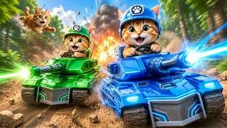 Thumbnail: Mama Cat Trims Fur on the Farm to Make a Tiger Hat for Kittens 🐾🎩🐯