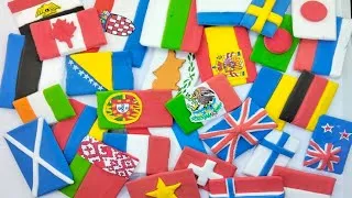 Thumbnail: World Flags Drawing With Clay🌍Flags Drawing/Europe flags drawing #flags 