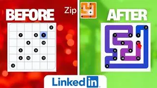 Thumbnail: LinkedIn's NEW Puzzle Game Zip Explained!