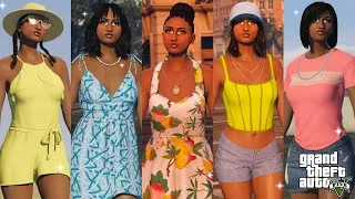 Thumbnail: GTA V | 10 CUTE & EASY FEMALE OUTFITS (NO GLITCHES / MERGES) 🌼