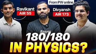 Thumbnail: How He Scored 180/180 in Physics🔥 NEET 2026 Toppers🏆