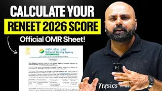 Thumbnail: Calculate your RE-NEET 2026 Score!! ✅💯👇🏻 #PW #NEET2026
