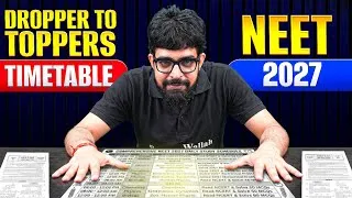 Thumbnail: Dropper to Topper Timetable - NEET 2027🔥