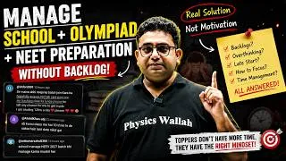Thumbnail: How to Manage Backlogs, School & Olympiad Preparation Together? #OlympiadWallah