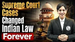Thumbnail: 5 Landmark Judgments Every Law Student Must Know | Basic Structure, Privacy & Section 66A