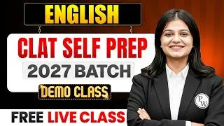 Thumbnail: CLAT Self Prep 2027 Batch | English | Paid Batch | Free Demo Class