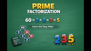 Thumbnail: Master Prime Factorization | Step-by-Step Guide | NCERT | #mathsclass #primenumbers #learnmaths 