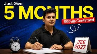 Thumbnail: JEE Main 2027 Strategy: 220+ Marks in Just 5 Months